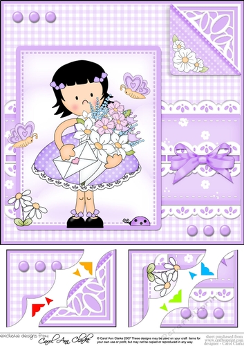 Cute Girlz & Lace Scalloped Corner Topper  