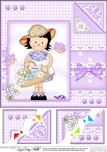 Cute Girlz & Lace Scalloped Corner Topper  
