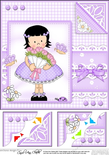 Cute Girlz & Lace Scalloped Corner Topper  
