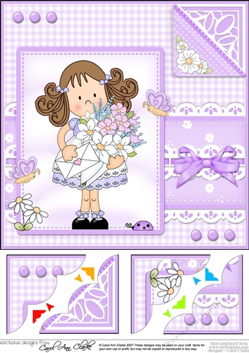 Cute Girlz & Lace Scalloped Corner Topper  