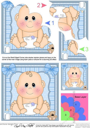 Cute New Baby Shell Edged Corner Side Stacker
