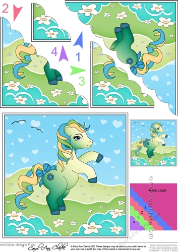 My Cute Little Pony Scalloped Corner Stacker