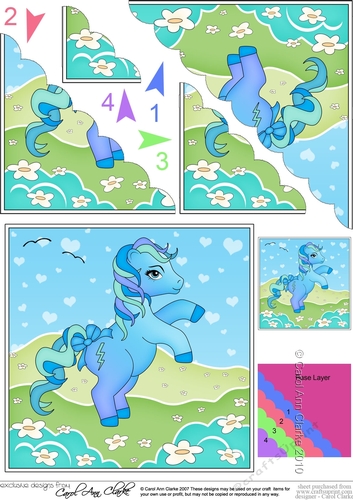 My Cute Little Pony Scalloped Corner Stacker