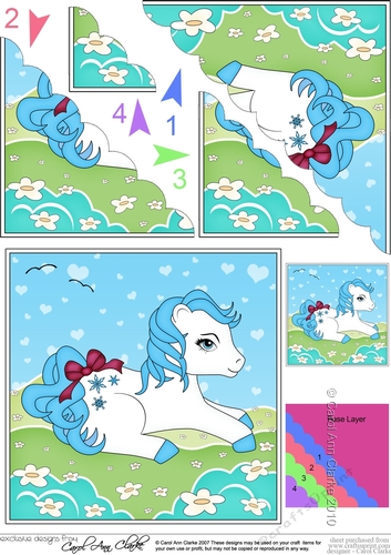 My Cute Little Pony Scalloped Corner Stacker