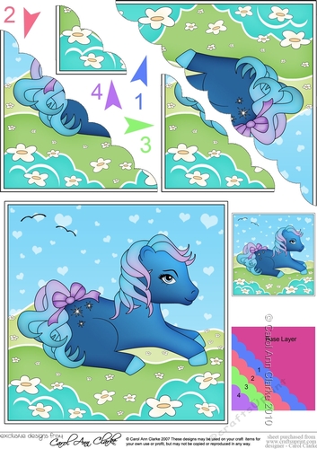 My Cute Little Pony Scalloped Corner Stacker