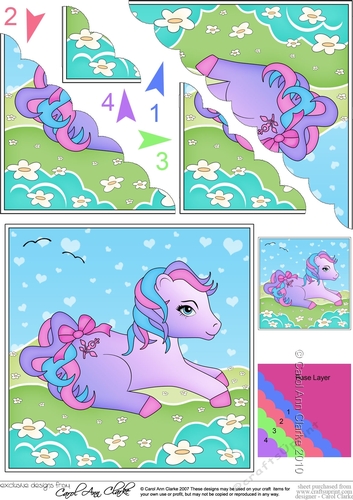 My Cute Little Pony Scalloped Corner Stacker