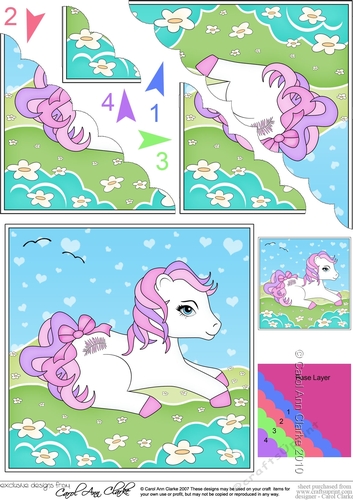 My Cute Little Pony Scalloped Corner Stacker