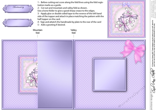 Dreamy Dragonflies - No-Hole Fold Back Card
