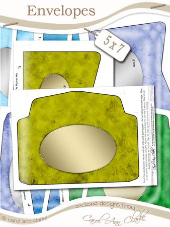 Grunge Clouds 5 x 7 Envelope Kit Men's DIY Colours