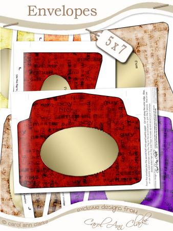 Grunge Subtle Man Words 5 x 7 Envelope Kit Men's DIY Colours