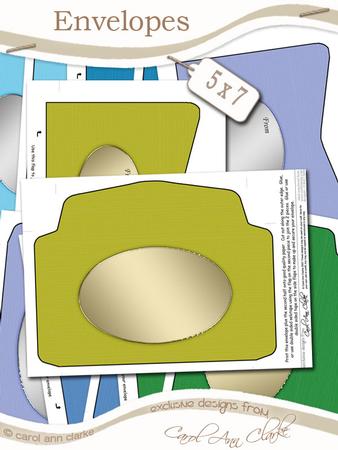 Linen Embossed 5 x 7 Envelope Kit Men's DIY Colours