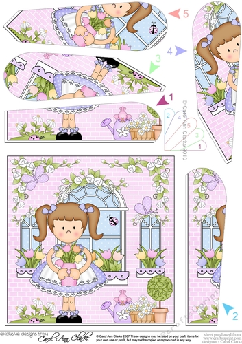 Rose Cottage Girlz Fan Pyramage Topper