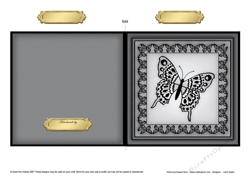 Big Butterfly Quick Cut and Fold Card  