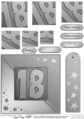 18th Metallic Age Quick Card with Twisted Pyramage
