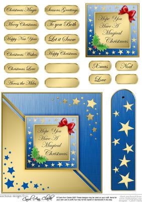 Elegant Christmas Greeting Quick Card with Greetings
