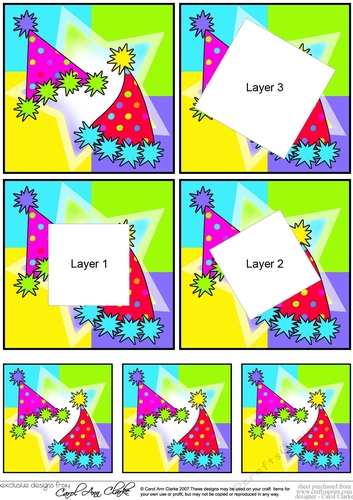 Lets Celebrate - Twisted Tunnel Topper