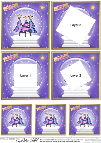 Christmas Trees -  Snowglobe Twisted Tunnel Topper