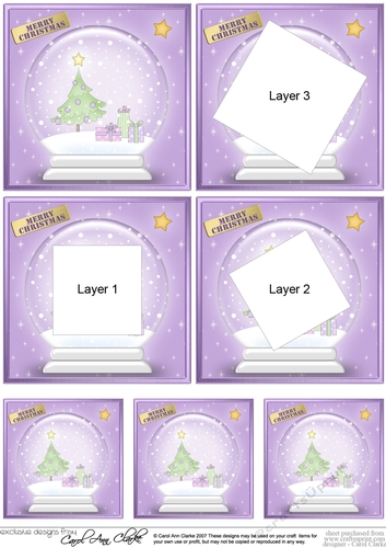 Christmas Tree -  Snowglobe Twisted Tunnel Topper