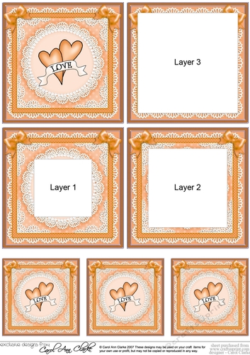 Adorable Hearts - Love Hearts - Tunnel Topper