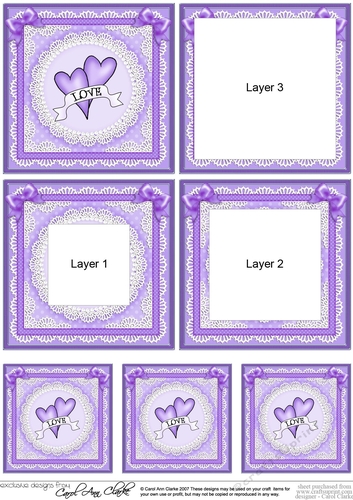 Adorable Hearts - Love Hearts - Tunnel Topper