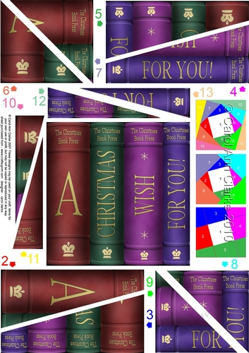 A Christmas Wish for You - Old Books - Twisted Spiral Side Stacker