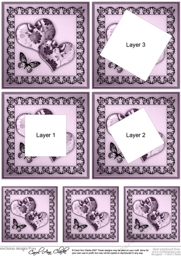 Elegant Romance - Hearts - Twisted Tunnel Topper