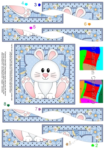 Cute Little Bunny Wavy Spiral Side Stacker