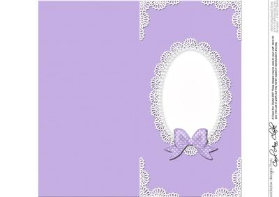 Dl Pearls and Lace Card Front or Insert