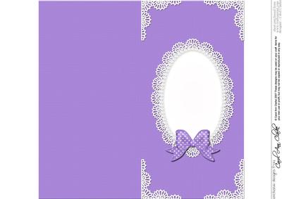 Dl Pearls and Lace Card Front or Insert