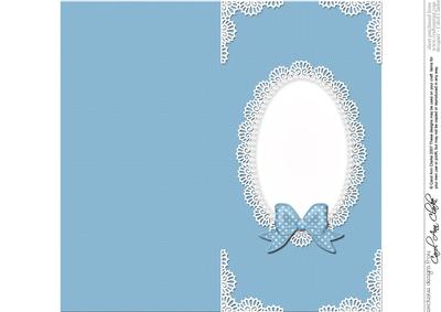 Dl Pearls and Lace Card Front or Insert