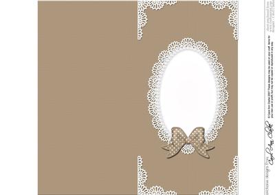 Dl Pearls and Lace Card Front or Insert