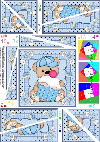 Cute Little Bear Twisted Spiral Side Stacker