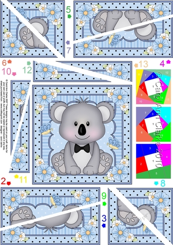 Cute Little Koala Bear Twisted Spiral Side Stacker