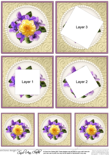 Flowers and Pearls - Twisted Tunnel Topper