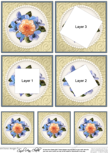 Flowers and Pearls - Twisted Tunnel Topper