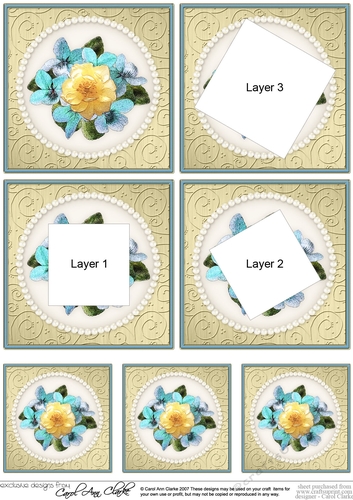 Flowers and Pearls - Twisted Tunnel Topper