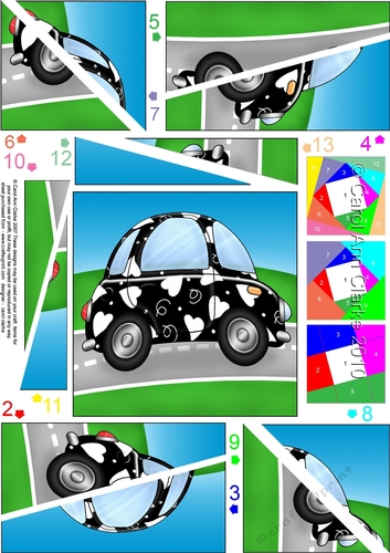 Funky Love Bug Car - Twisted Spiral Side Stacker