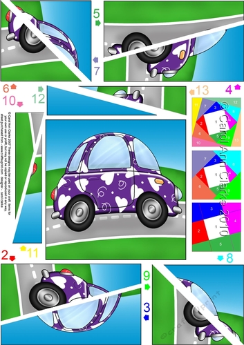 Funky Love Bug Car - Twisted Spiral Side Stacker
