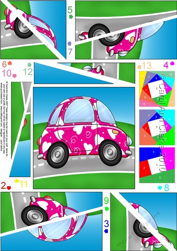 Funky Love Bug Car - Twisted Spiral Side Stacker