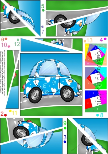 Funky Love Bug Car - Twisted Spiral Side Stacker