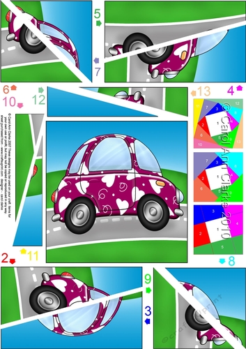 Funky Love Bug Car - Twisted Spiral Side Stacker