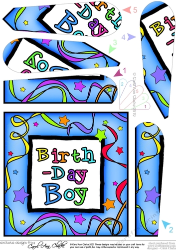 Birthday Boy - Fan Pyramage Topper
