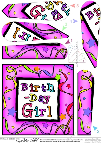 Birthday Girl - Fan Pyramage Topper