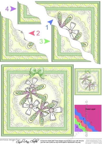 Dreamy Dragonflies - Wavey Corner Stacker