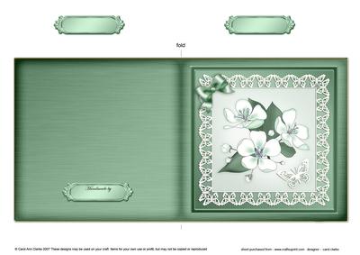 Apple Blossom Cut and Fold Card