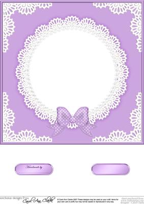8 x 8 Pearls and Lace Card Front
