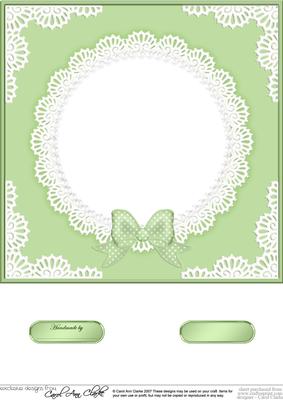 8 x 8 Pearls and Lace Card Front
