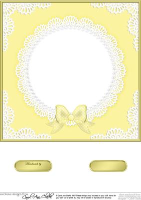 8 x 8 Pearls and Lace Card Front