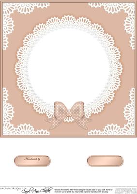 8 x 8 Pearls and Lace Card Front