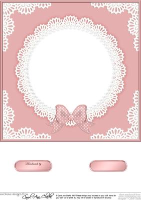 8 x 8 Pearls and Lace Card Front